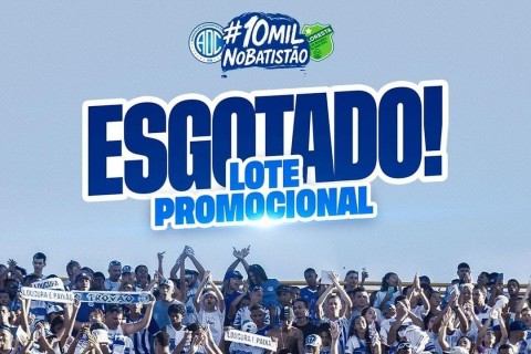 ADC x Floresta: Lote de ingressos promocional encerrou