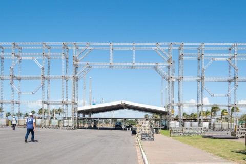 Estrutura do Arraiá do Povo e Vila do Forró está 70% concluída
