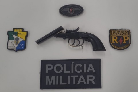 PMSE apreende arma de fogo utilizada em tentativa de homicídio em Aracaju