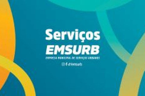 Emsurb: Aviso de serviços nesta sexta-feira, 27 de junho