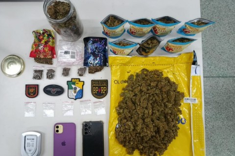 Polícia Militar prende duas mulheres suspeitas de tráfico de drogas na zona sul da capital