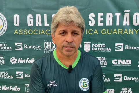 Guidon Santos pede empenho e projeta recuperação do Guarany no Campeonato Sergipano 2025