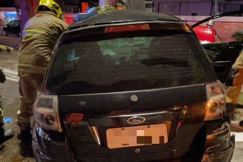 Corpo de Bombeiros atende grave acidente automobilístico em Aracaju