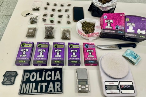 Polícia Militar prende casal por tráfico de drogas na Zona Norte de Aracaju